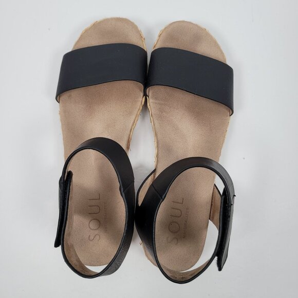Soul Naturalizer Detail 2 Women's Black Ankle Strap Sandals US Size 10M - Picture 7 of 10
